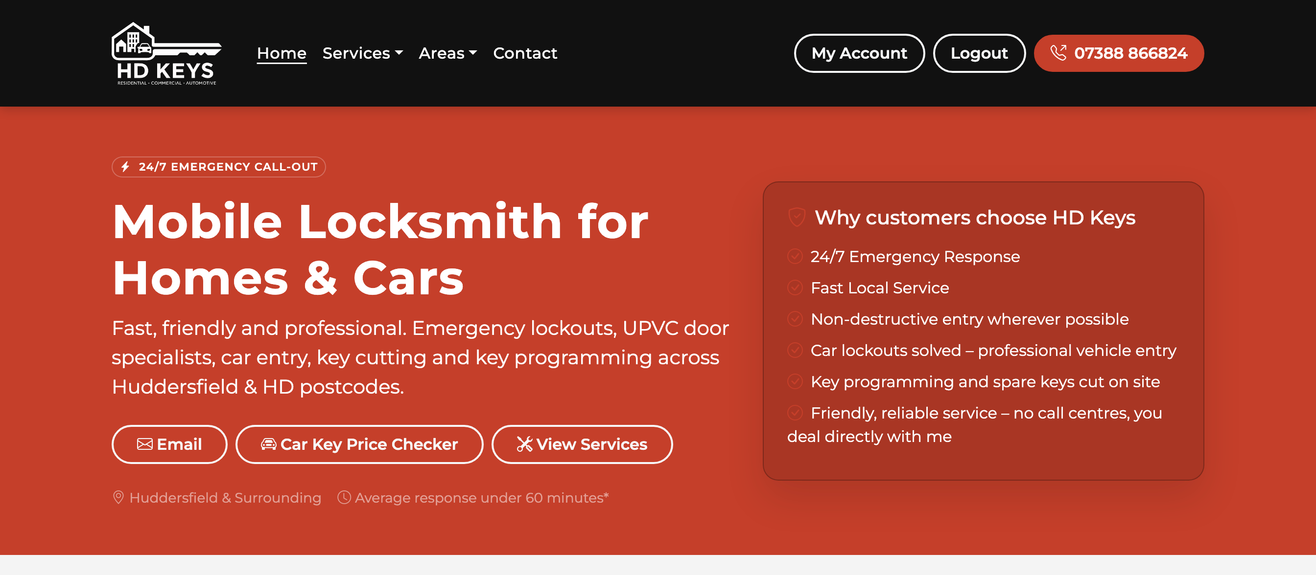 HD Keys website preview